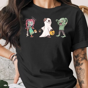 Scary Halloween Shirt, Halloween Party, Ghost Shirt, Fall Shirt, Halloween Fish Boy Ghost Rag Doll