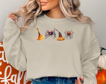 Halloween Sweatshirt, Halloween Witch Vibes Sweater, Cute Fall Sweater, Halloween Party Costume Sweatshirt, Funny Halloween Sweater