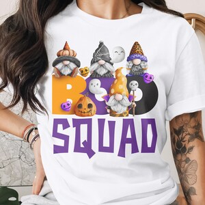 Halloween Gnome Boo Squad, Halloween Party, Gnome Shirt, Fall Shirt
