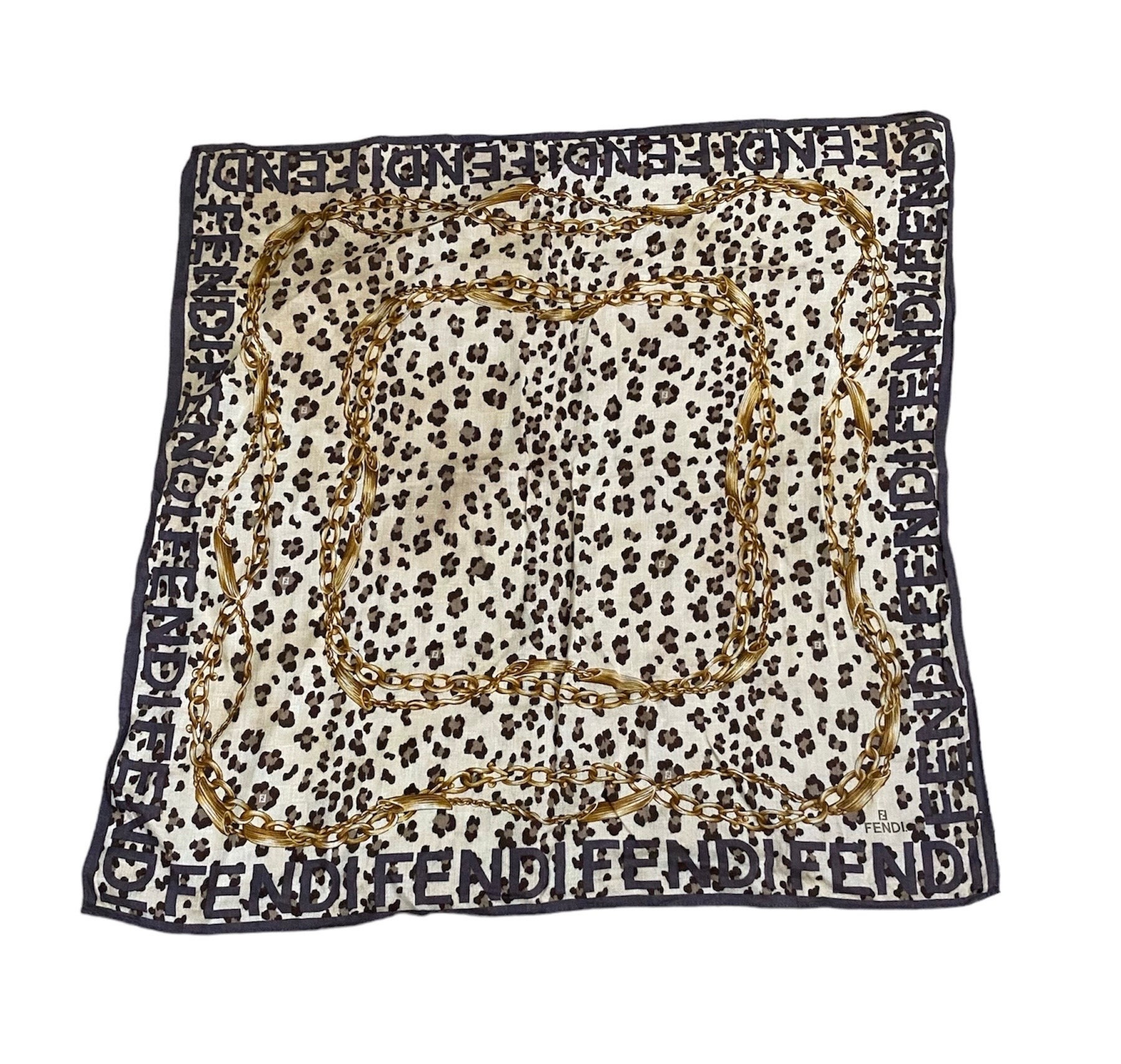 Vintage OG FENDI Leopardフェンディー 豹柄 7部丈パンツ SALE! From 350 - FENDI FF Vintage Leopard Print Jeans, Italy