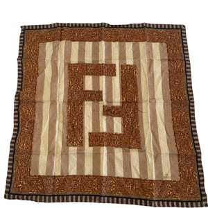 Vintage FENDI scarf, fendi handkerchief,