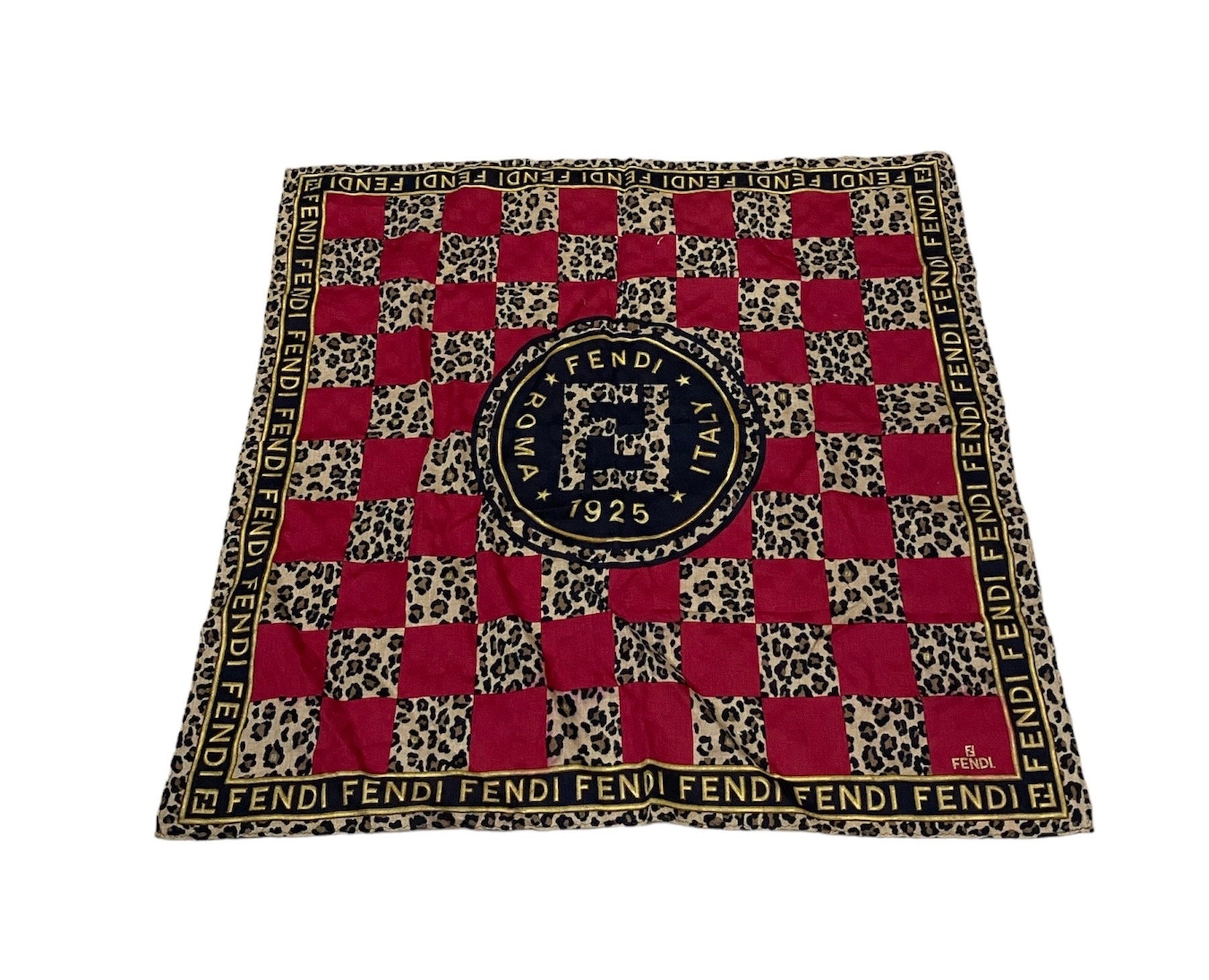 Fendi leopard scarf sale