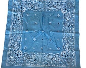 Vintage ROCK N ROLL Cafe Gears, Paisley Bandana - Etsy