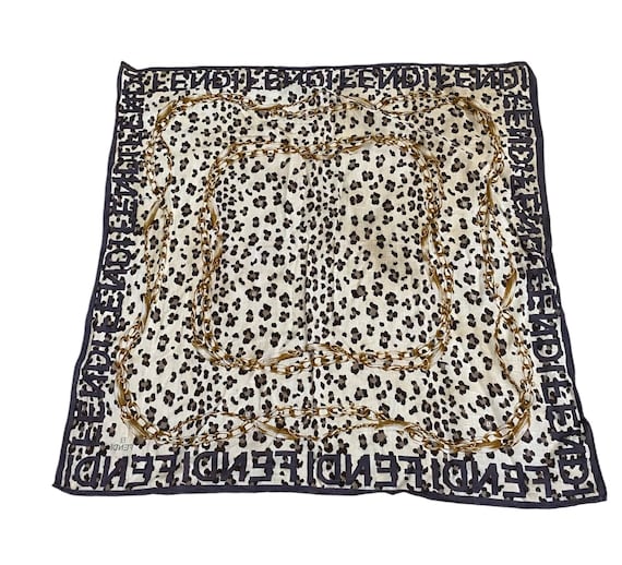Vintage FENDI Scarf Fendi Handkerchief Exotic Style Leopard Etsy UK