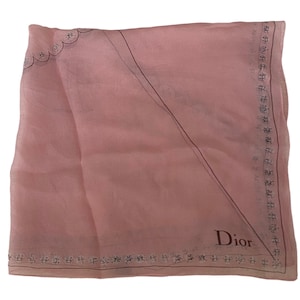 foulard vintage CHRISTIAN DIOR, mouchoir dior