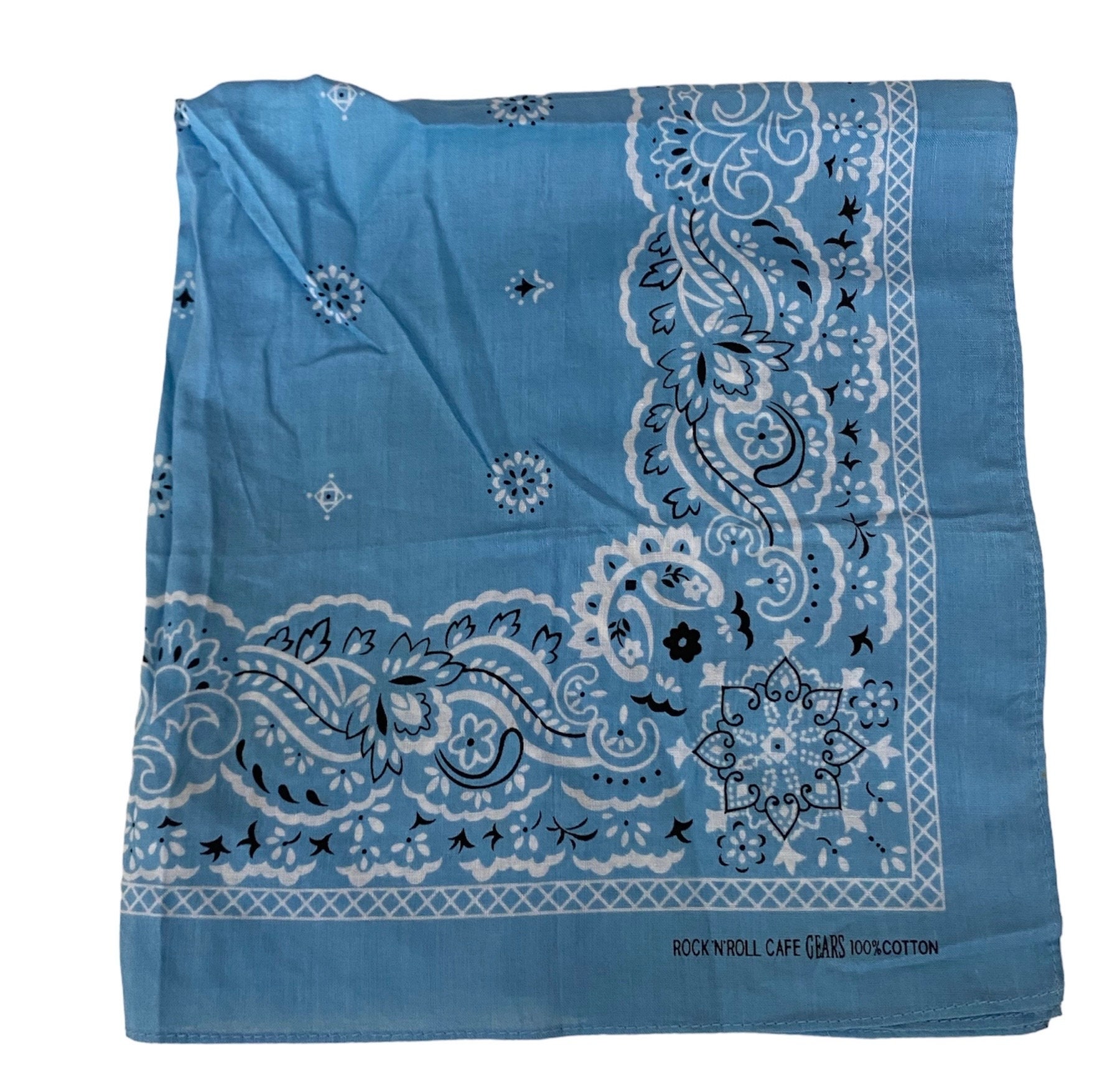 【REST&RECREATION】RR ORIGINAL PRINTED BANDANA Vintage ROCK N ROLL Cafe Gears, Paisley Bandana - Etsy