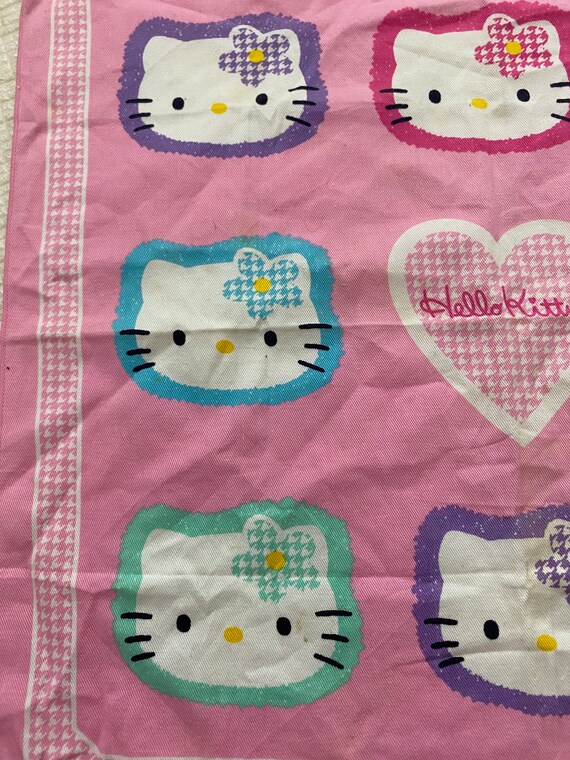 Vintage HELLO KITTY handkerchief, SANRIO Co. Ltd Gem