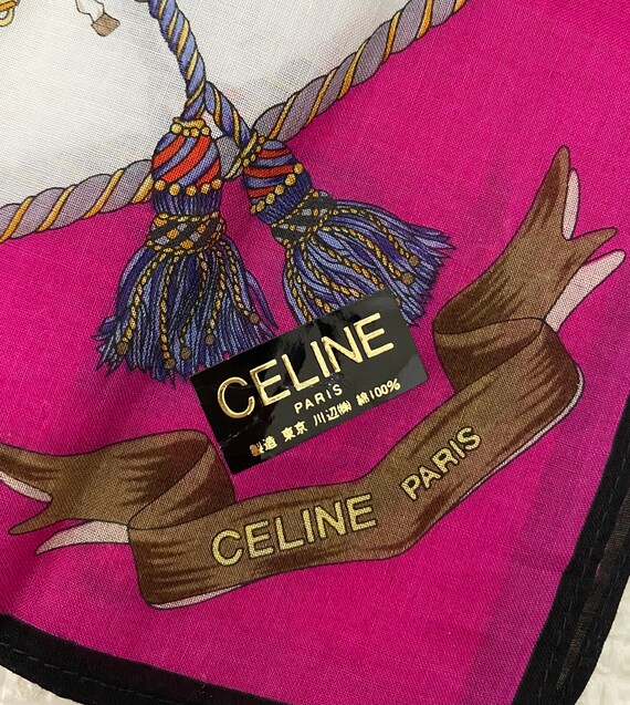 Vintage CELINE PARIS scarf, CELINE handkerchief - image 1