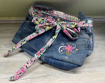 Denim purse made from Wrangler jeans