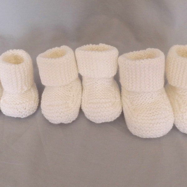 Hand Knit Baby Shoes - Etsy