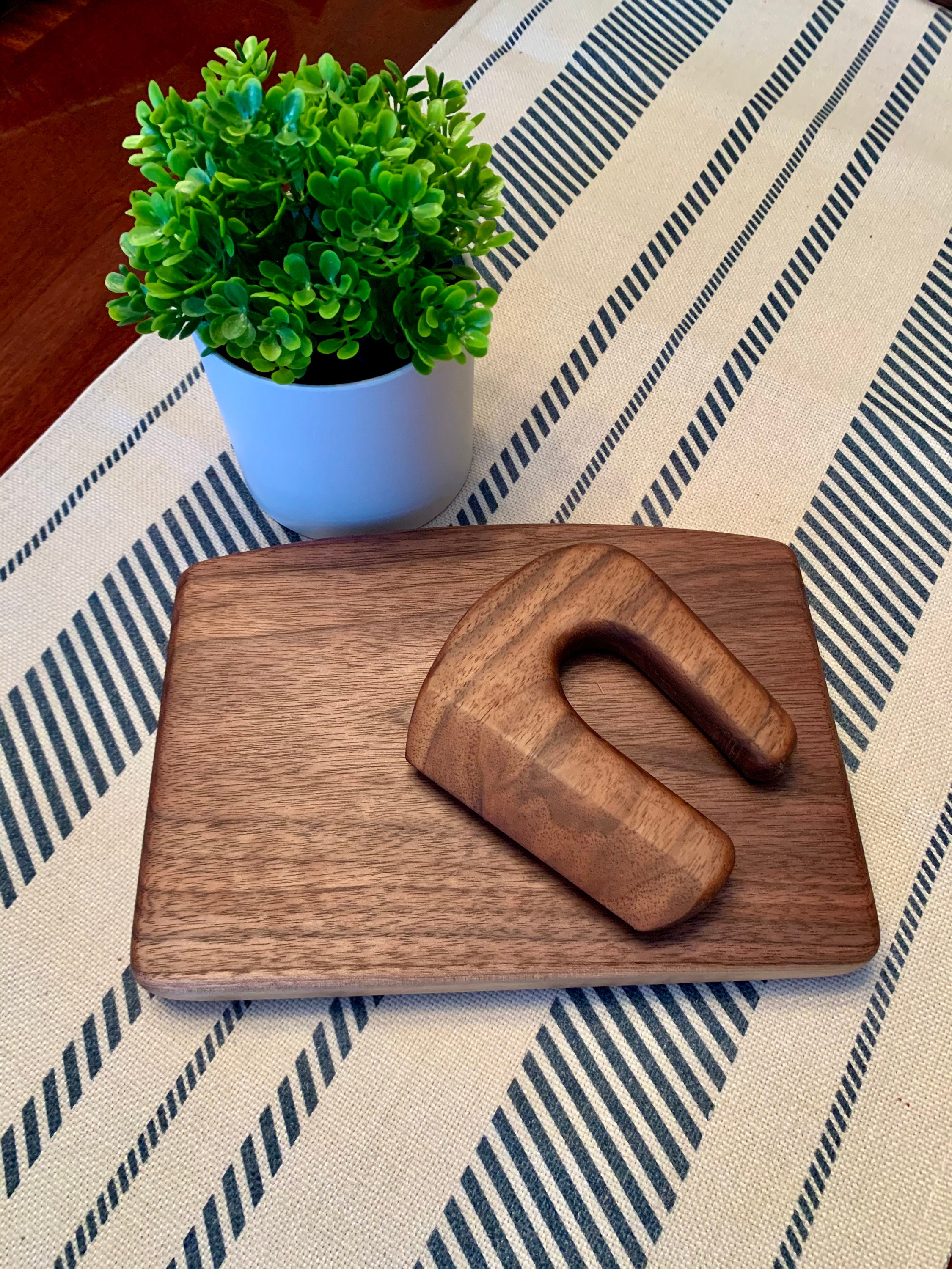 KidFriendly Wooden Cutting Board and Knife for Children Safe Etsy