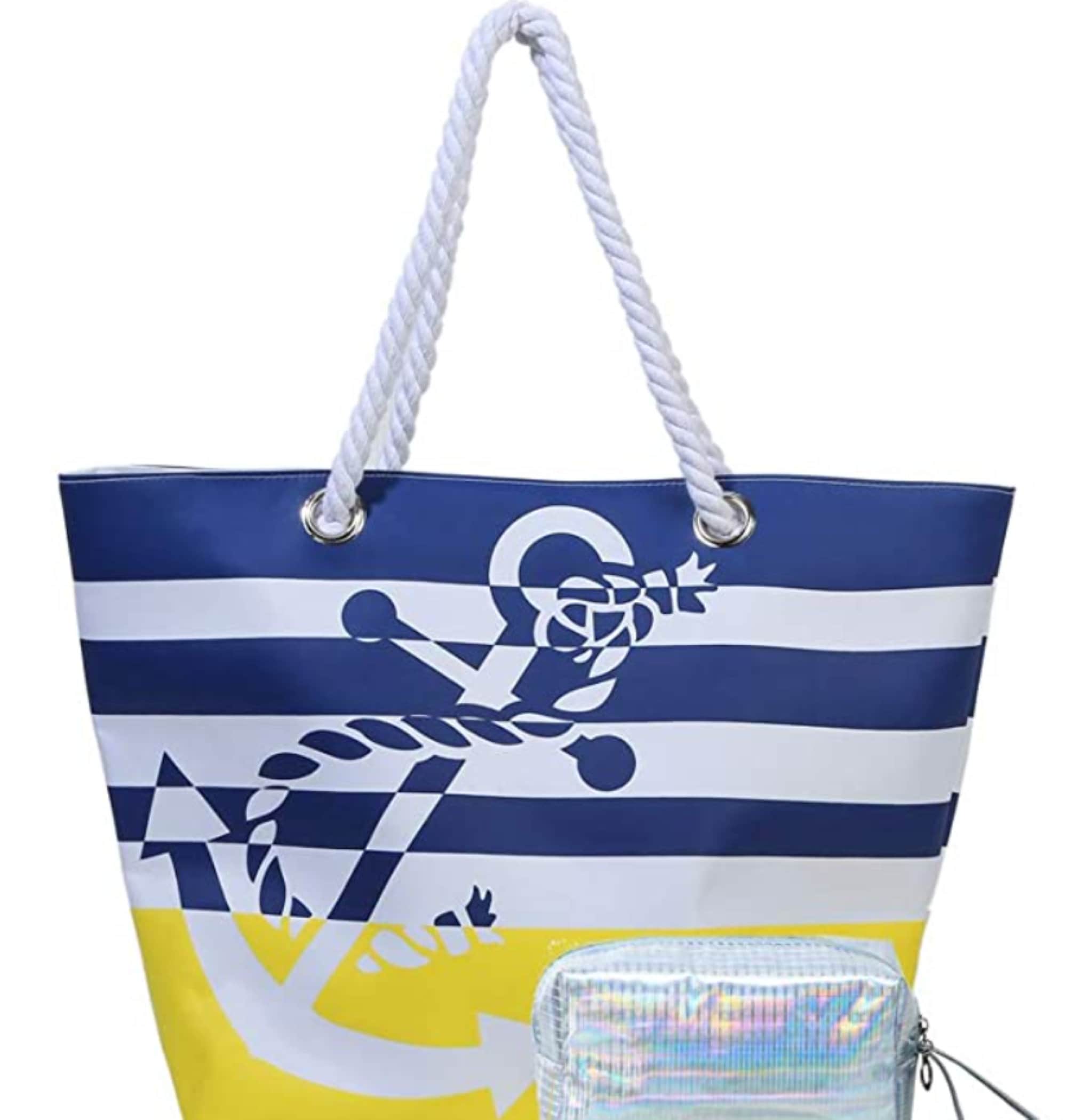 Bolsa de playa impermeable estampado ecológico tote de Etsy