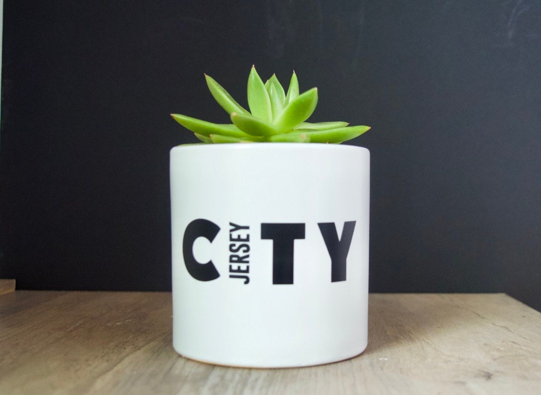 Jersey City Planter Custom Planter Jersey City Gift Etsy