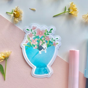 Bouquet Vinyl Waterproof sticker | Waterproof Decal Sticker | Laptops Waterbottle Bullet Journal Stickers