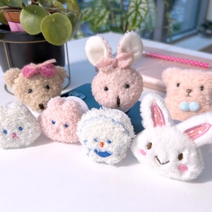 Cute Stuffed Animal Phone Grip | Phone Accessories | Phone Stands | Kawaii Phone Holder | Cute Stuffed Animal Phone Decoration