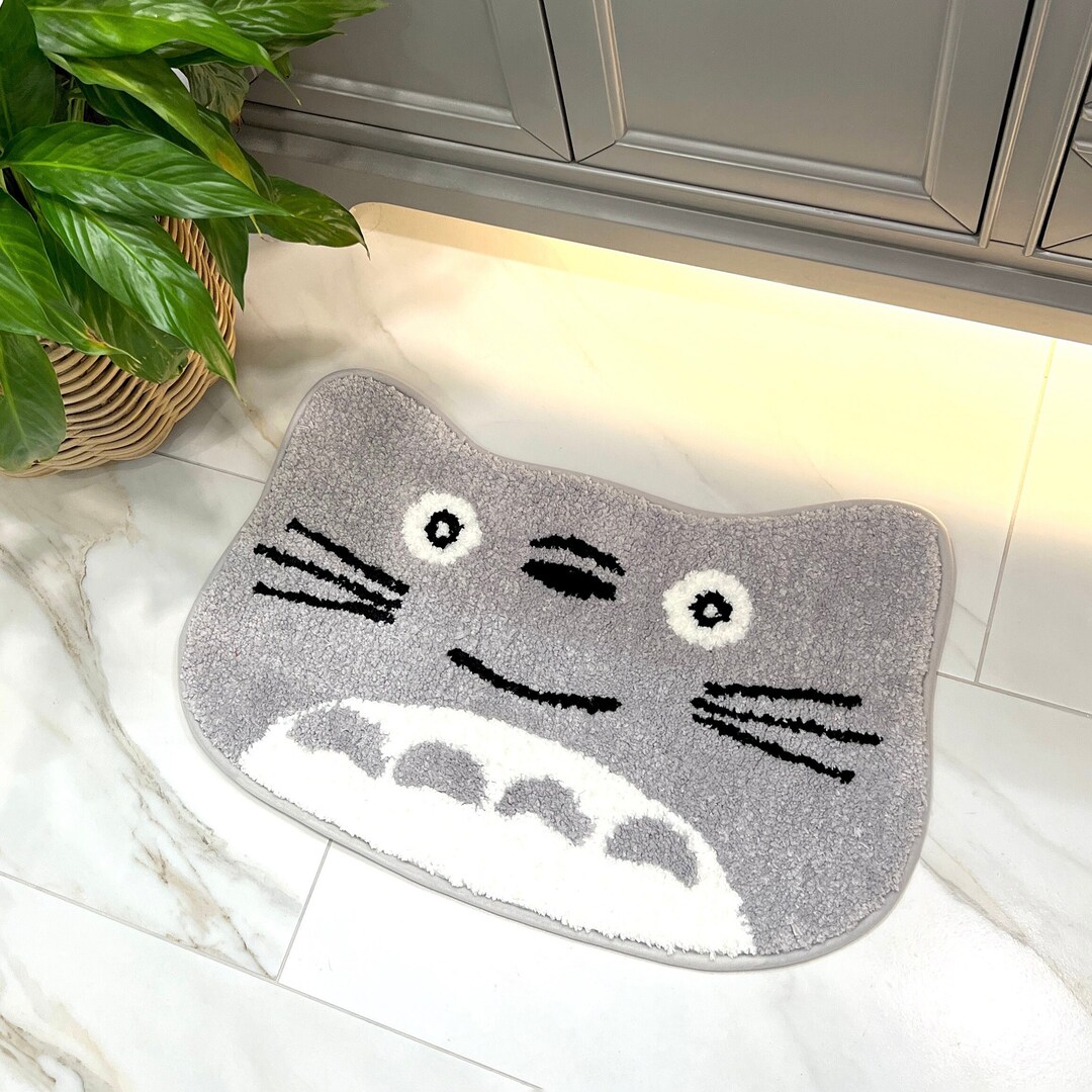 Totoro Tufted Rug Studio Ghibli Nonslip Bath Mat Nonslip Soft