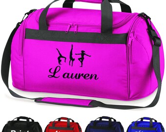 Personalised gymnastics bag printed costume holdall leotard shoes towel gym gift