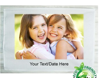 Tea towel photo personalised anniversary daddy grandad granny nanny mummy gift