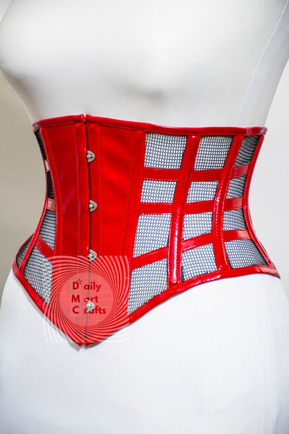 This corset has bust lined with boning to give you hourglass shape