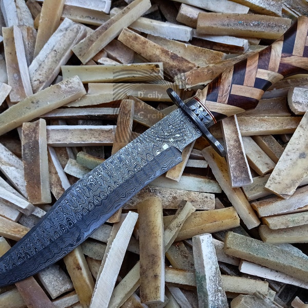 Damascus Knife Made in Usa Etsy