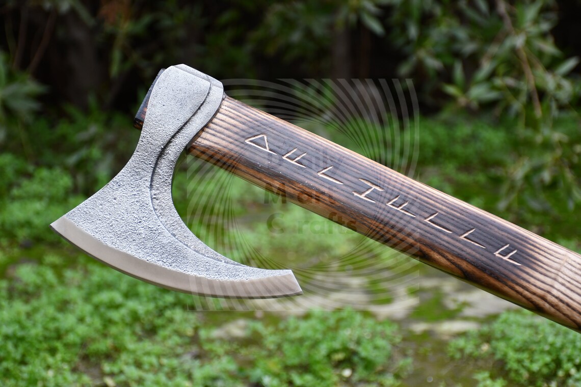 Beautiful Viking Axe Ragnar Lothbrok Axe Handle made by Ash Etsy