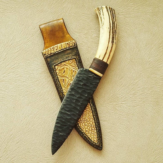 Beautiful Obsidian Custom Handmade D2 Steel Knifefathers Day Etsy