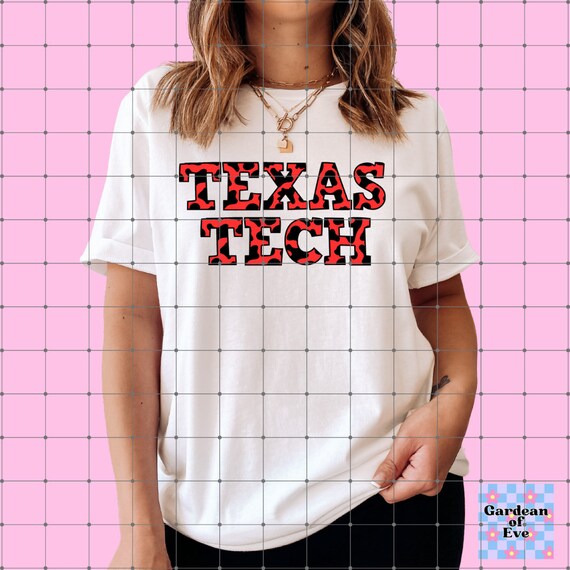 Texas Tech Cow Print University Shirt, Texas Tech Shirt, Texas