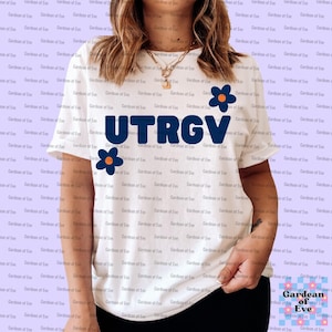 UTRGV Flowers University Shirt, UTRGV Shirt, UTRGV Flower Shirt, Utrgv Vaqueros, University Shirt, College Shirt, Spirit Shirt