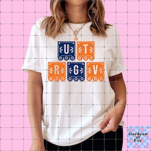 UTRGV Fiesta Shirt, University Shirt, Fiesta Print University Shirt, UTRGV Shirt, Unisex Shirt, Spirit Shirt, Fiesta Print UTRGV Shirt