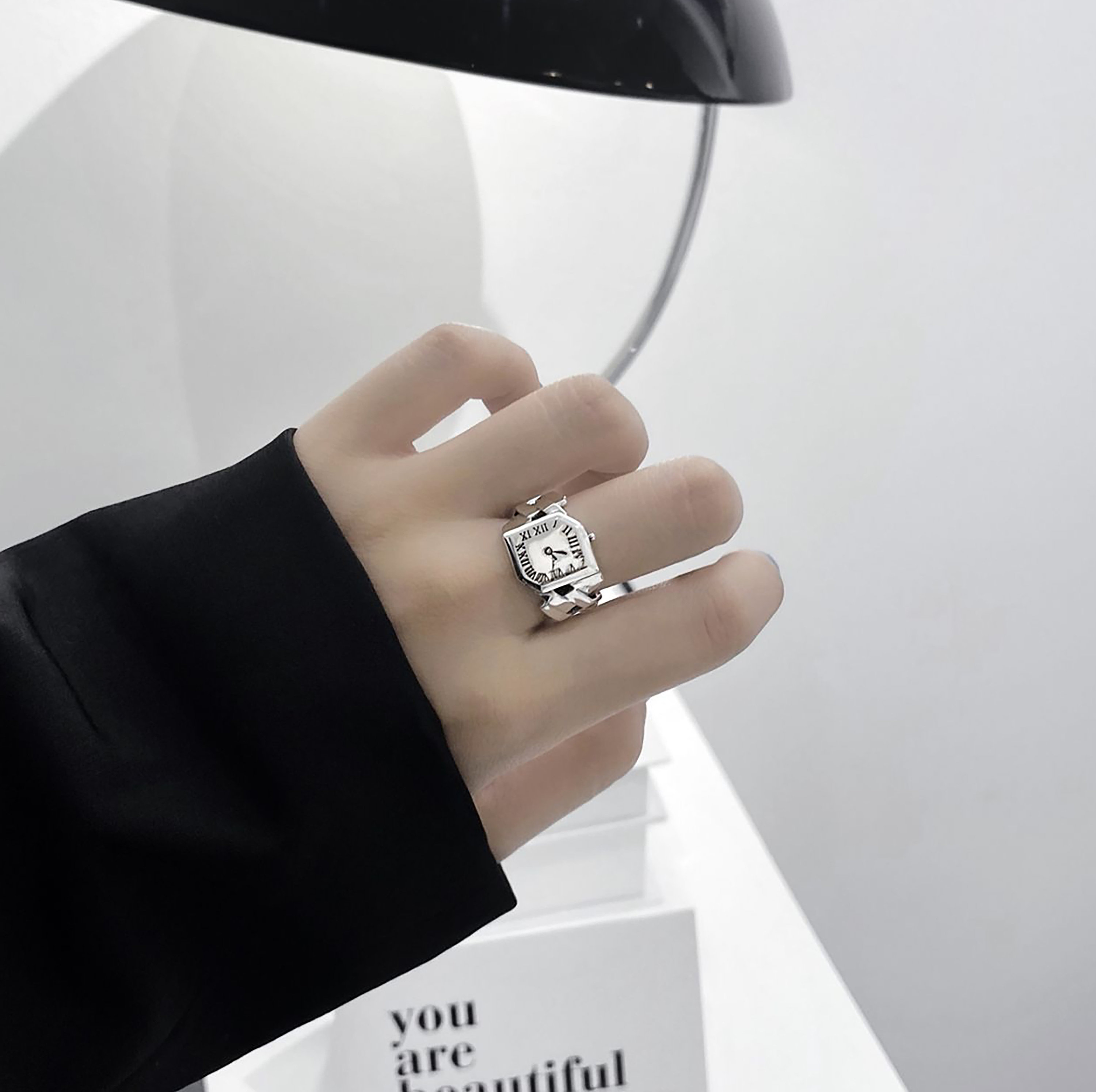 Watch With This Ring Free Online Heavy 925 Silver Watch Watch Ring Adjustable Ring Special - Etsy UK
