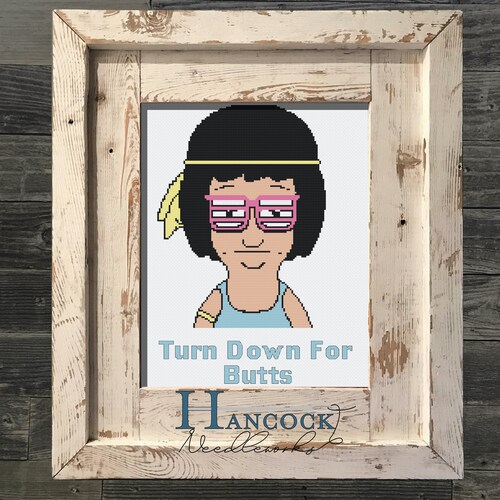 Marshmallow Bob's Burgers Cross Stitch Pattern Meme Cross Etsy