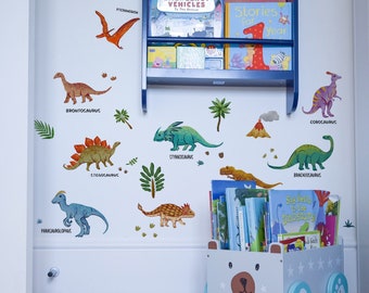 Sticker mural Jurassic World pour petits garçons, décoration de chambre, chambre d'enfants, stickers muraux dinosaures, Sticker mural pour chambre d'enfant, Stickers muraux amovibles en vinyle