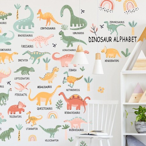Dinosaur Removable Wall Decals for Boys Room Decor Wall Etsy