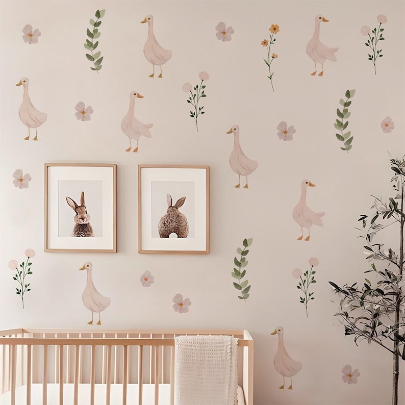 Goose Wall Stickers,geese Kit for Nursery Decor,goose Wall Declas Peel ...
