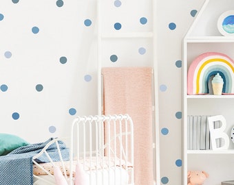 47pcs Polka Dots Wall Decal for Nursery,Irregular Dots Wall Decal,Kids Bedroom Polka Dots Boho Wall Stickers,Pastel Polka Dot Wall Sticker