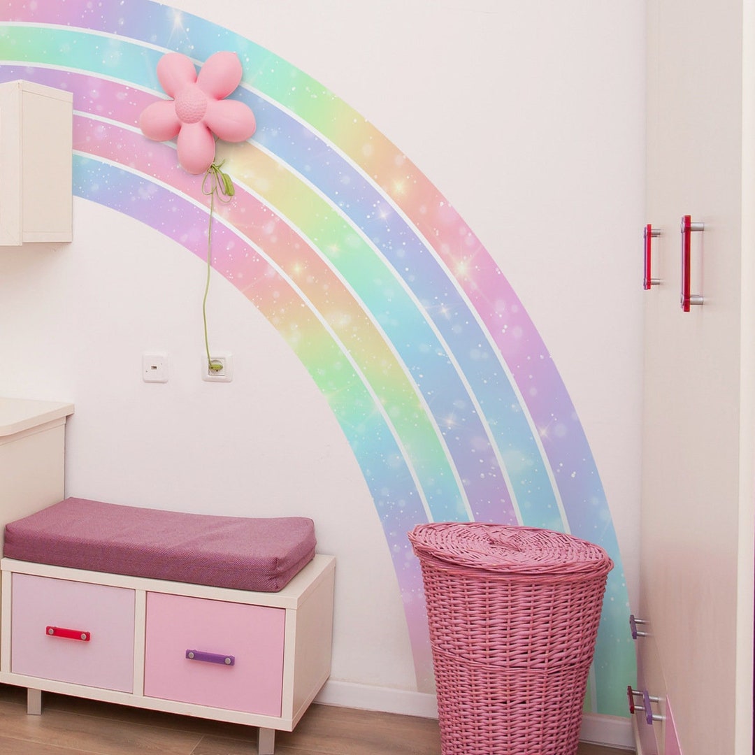 Large Boho Rainbow Wall Decals for Girls Room Decor,nursery Rainbow