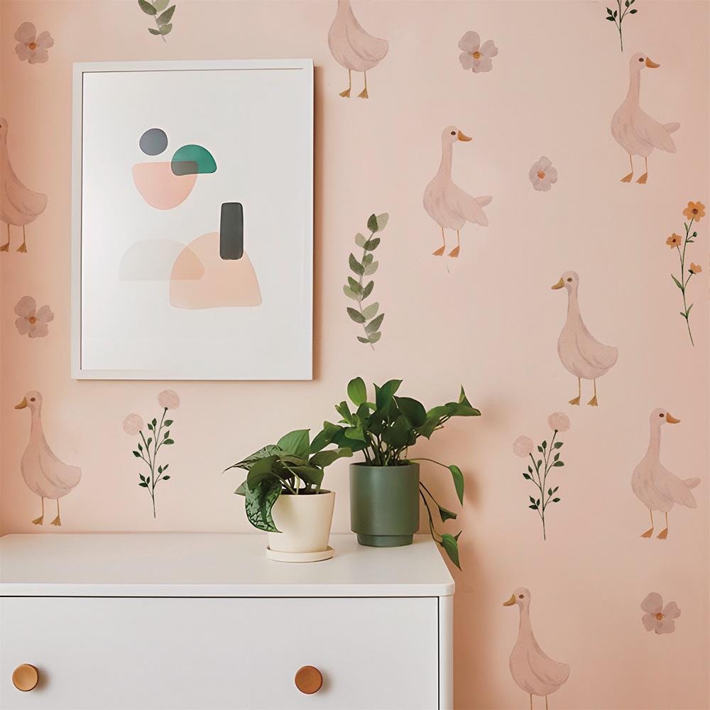 Goose Wall Stickers,geese Kit for Nursery Decor,goose Wall Declas Peel ...