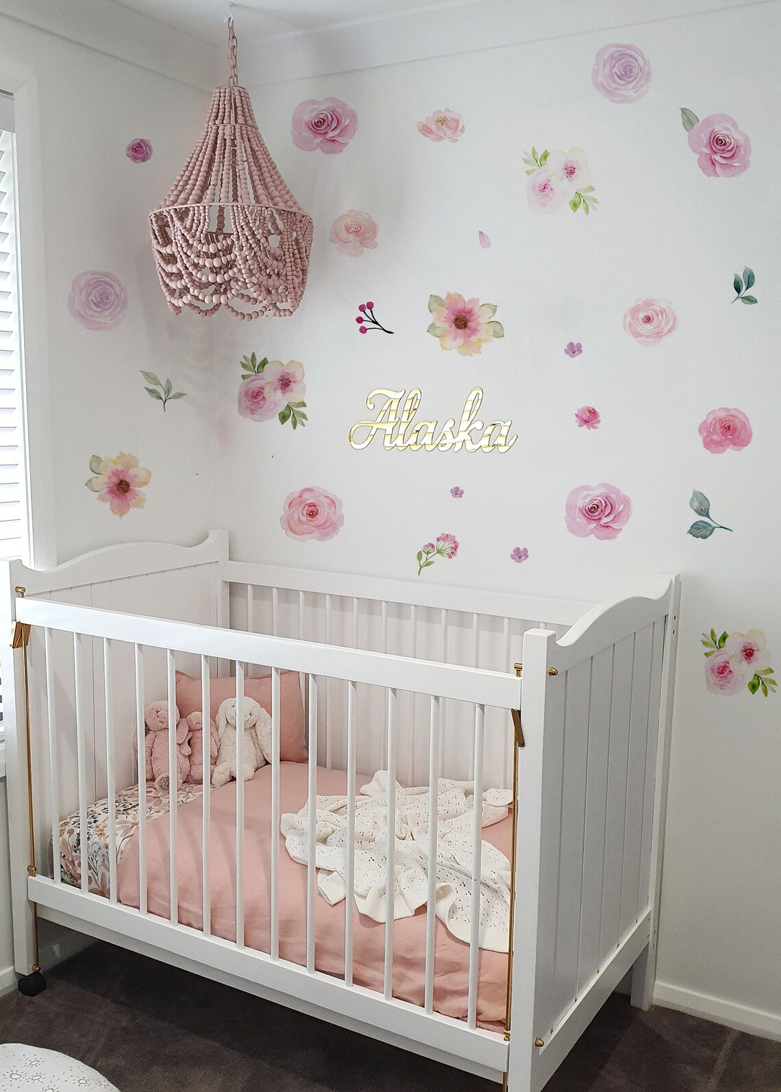 Flower Wall Stickers Removable Girl's Bedroom Wall - Etsy