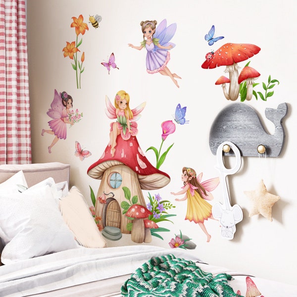 Girls Fairy Bedroom Decals - Etsy
