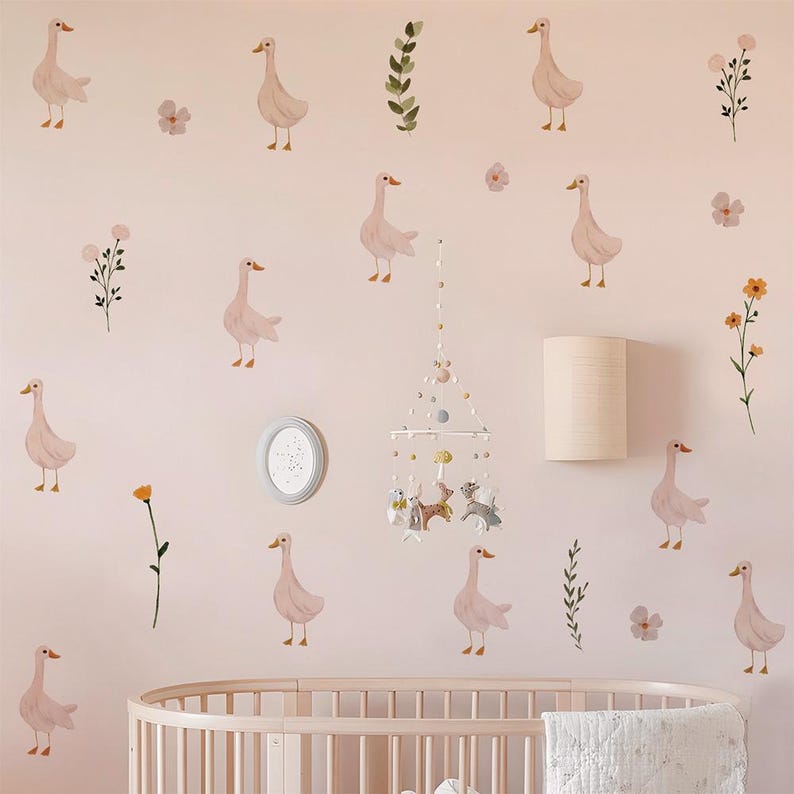 Goose Wall Stickers,geese Kit for Nursery Decor,goose Wall Declas Peel ...