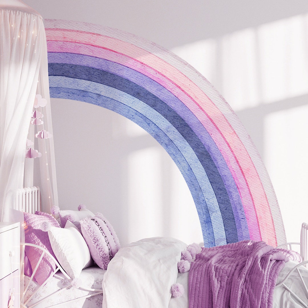 Large Boho Rainbow Wall Decals: Kids Nursery Decor - Etsy