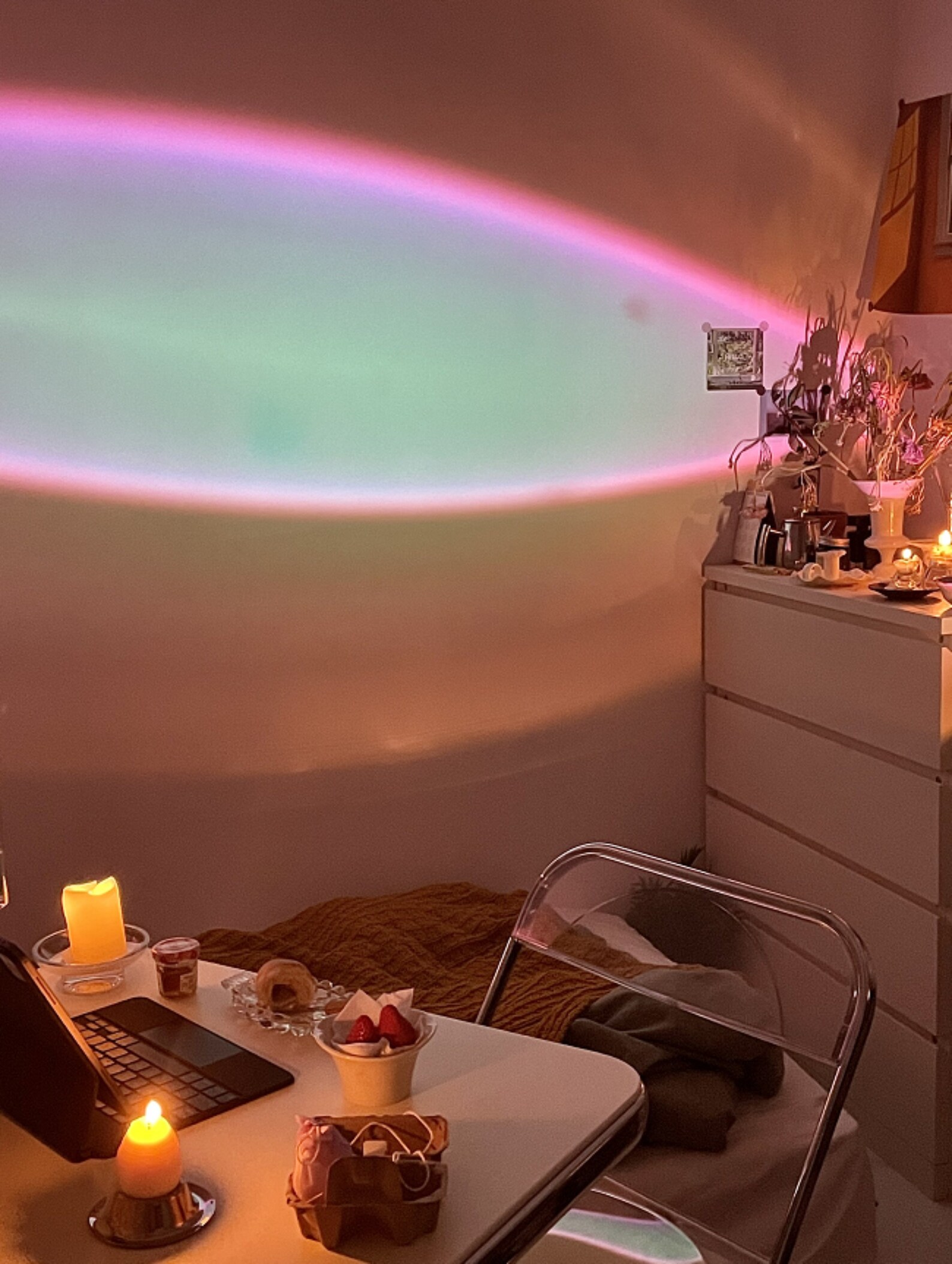 Sunset Sky Eye Projection Floor Lamps Halo Lamp Rainbow Etsy