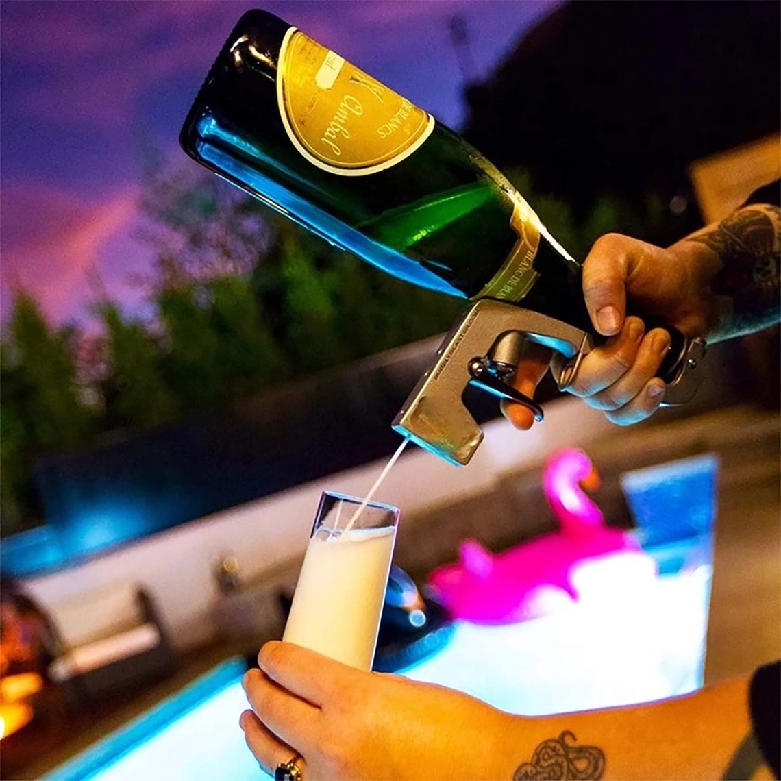 bubble blaster gun champagne