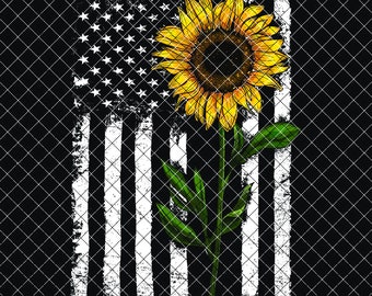 Free Free 201 American Flag Sunflower Svg Black And White SVG PNG EPS DXF File