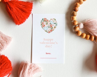 Valentines Card, Digital Printable Valentine Cards, Kid's Valentine's Cards, Valentine Card Download