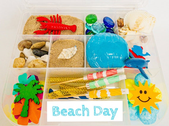 Beach & Summer Sensory Kit  Sensory Bin  Summer Playdough