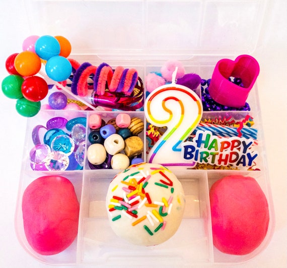 Birthday Playdough Sensory Kit  Sensory Bin  Busy Bin