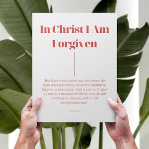 Scripture Art | In Christ I Am Series Posters