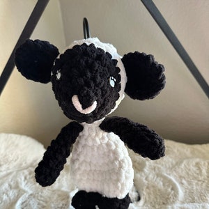 Mini Lamb Knotted Lovey- Ready to ship