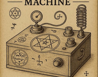 Papiermachine voor Solomonische manifestatie